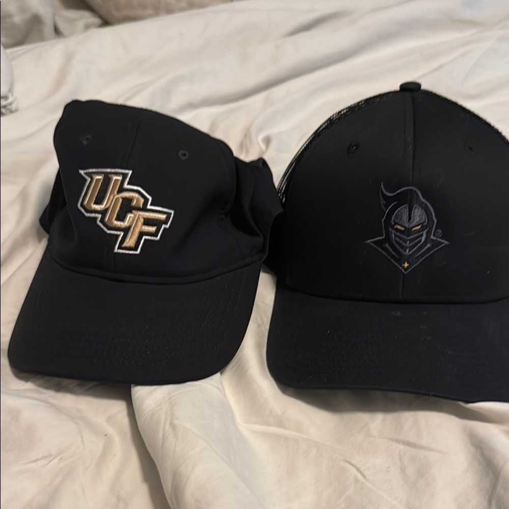 UCF Black Baseball Caps Two Bundle Nike Trucker